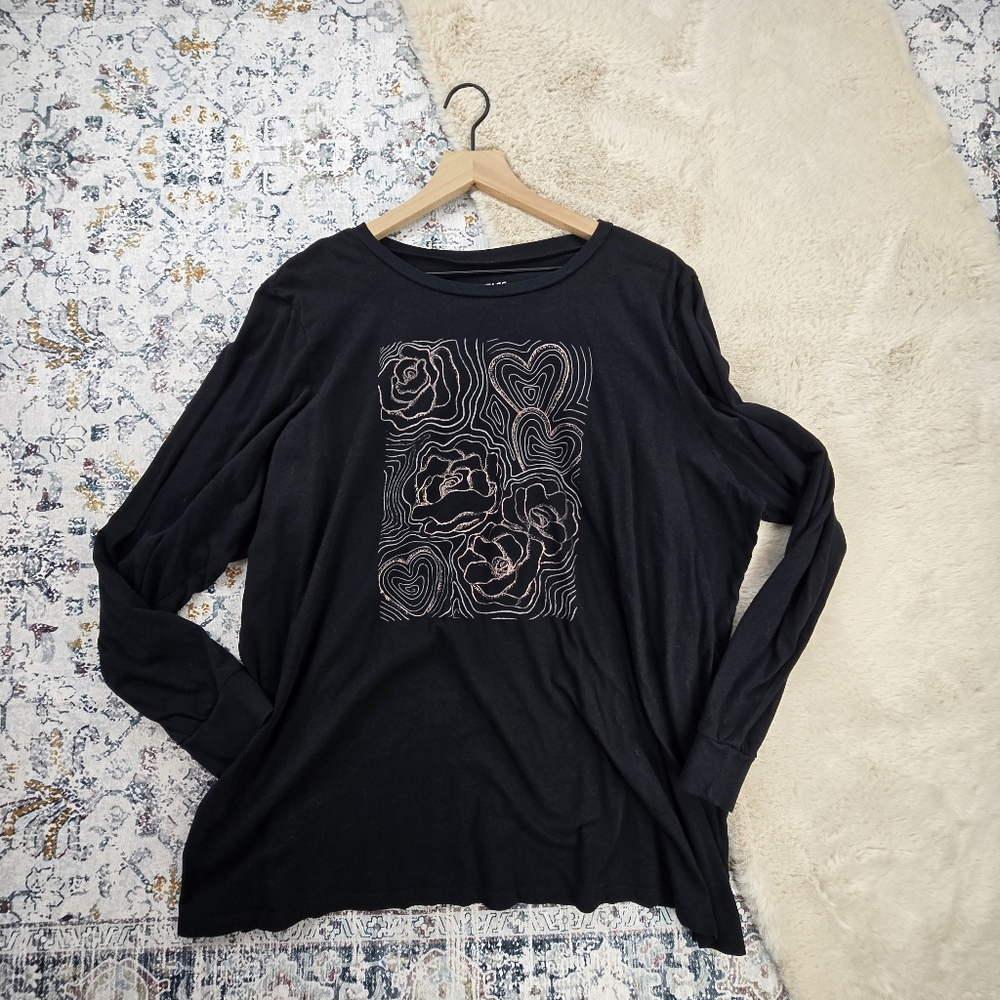 Torrid Rose Aura Classic Fit Cotton Jersey Long Sleeve Tee 3